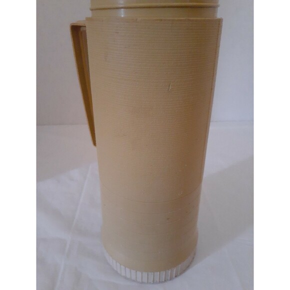 Vintage Thermos Beige & White Quart Size Division King Seeley 1960's Model 2202 - Picture 8 of 10
